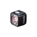 cateye nano 60, small square rear bike light, black cube bike light front angle