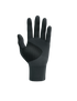 compressport 3D thermo glove, insulating warm running glove, black colour, palm of hand with weave detailing
