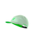 Compressport 5 Panel Light Cap, super lightweight and breathable hat for road running and racing, lime green colour, front angle profile of hat