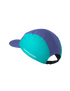 Compressport 5 Panel Light Cap, super lightweight and breathable hat for road running and racing, purple and blue colour, back of hat