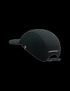 Back of black running cap with 'Compressport' logo