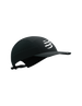 Black compressport running hat