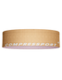 orange and pink running belt with 'Compressport' logo on a white background