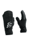 pair of black compressport hurricane waterproof mittens 