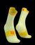 compressport pro racing socks v40 run high elf yellow fluo red front and back