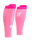 compressport R2 3.0 calf sleeves, offering a high level of muscle support and reduced muscle inflammation and vibration. picture of light pink pair.