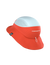 compressport stayfresh ice bob hat, red and light blue running bucket hat with ventilation and sun protection, side angle of hat
