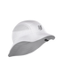 compressport stayfresh ice bob hat, white running bucket hat with ventilation and sun protection 