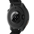 coros pace 4 pro, smart running watch with gps features, black with nylon strap, back of watch 