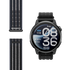 coros pace 4 pro, smart running watch with gps features, black with nylon strap, watch face with strap