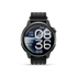 coros pace 4 pro, smart running watch with gps features, black with nylon strap, front face of watch 