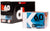 Kinesiology tape for injury recovery and support, blue tape in clear box with black white and orange details
