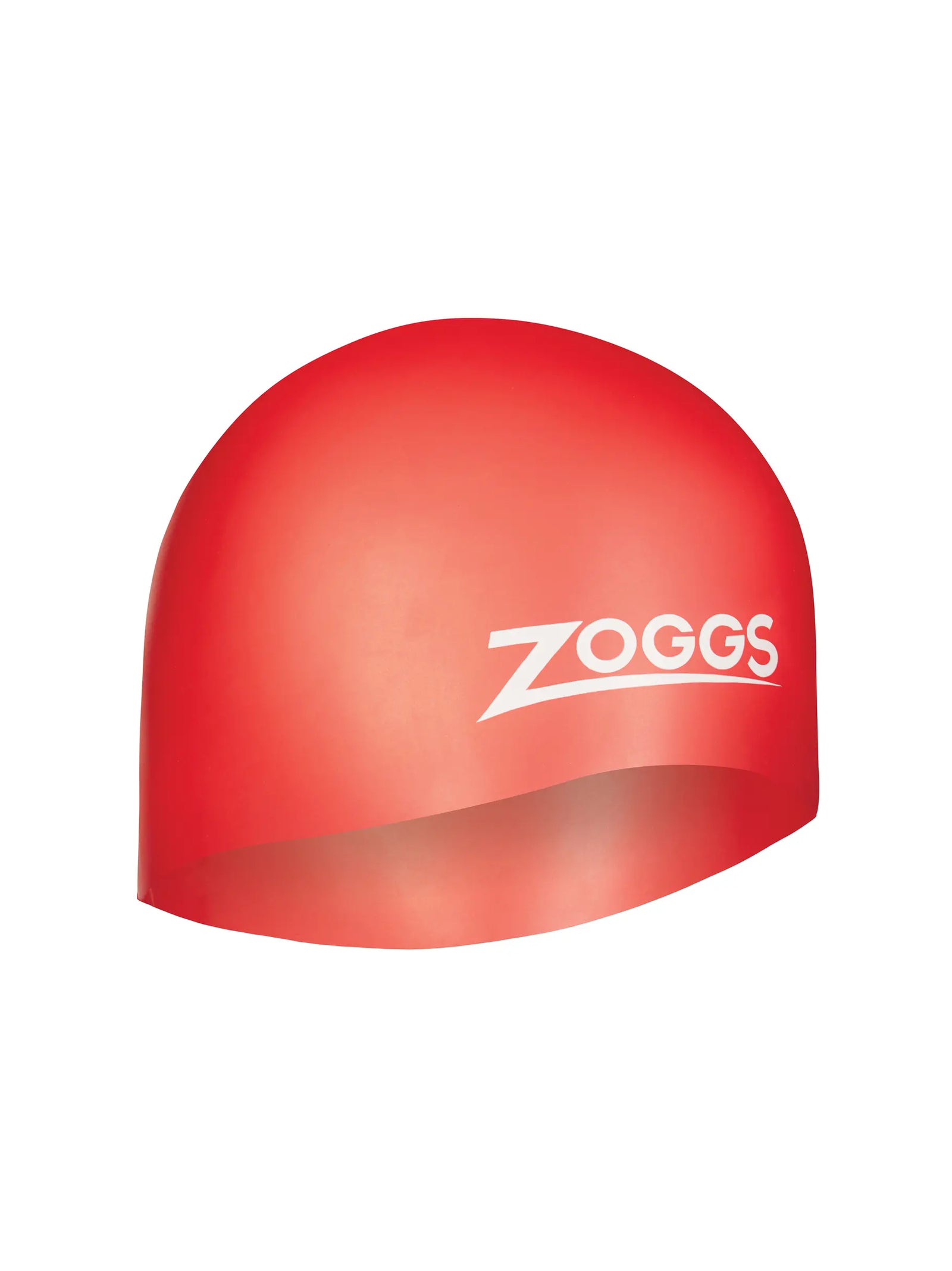 Zoggs swimming cap for long hair in red