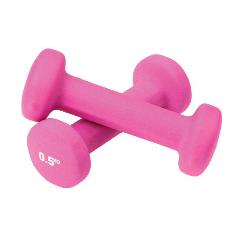 Fitness Mad Pair 0.5 KG Dumbbells Pink