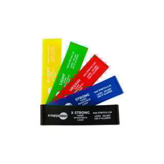 Fitness Mad Hand Resistance Loops (Set of 5)