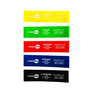 Fitness Mad Hand Resistance Loops (Set of 5)