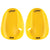 finis agility hand paddle floating yellow