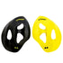 Finis Iso Swim Paddles, black and yellow, size medium with two dots
