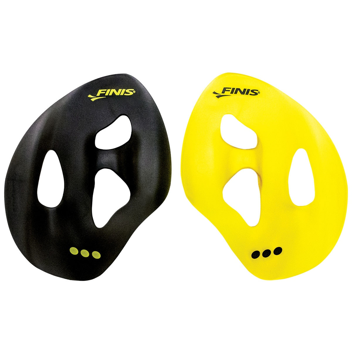 Finis Iso Swim Paddles, black and yellow