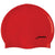 Red swim cap with black 'FINIS' logo on a white background