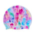 funkita swim cap, pattern tickle pink