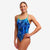 woman wearing funkita diamond back swimsuit