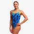 woman wearing funkita diamond back swimsuit