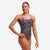 funkita swimwear for women, diamond back pattern, copper cluster colour