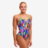 woman wearing funkita diamond back in fault lines pattern