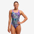 funkita eclipse wide strap swimsuit, fly dye colour