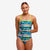 funkita tie me tight swimsuit, woman wearing forest floor style