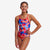 funkita swimsuit for girls, diamond back style, miss adventure pattern