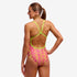 Funkita poison pink single strap swimsuit back