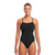 funkita thin strap swimsuit for women, black colour