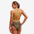 funkita swimsuit for women, pattern water wings, style single strap, back view