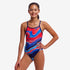 funkita for girls, diamond back style, wave craze pattern