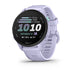 Garmin Forerunner 70, beginner smartwatch for running and activity tracking, light purple colour, watch with time on face of watch 
