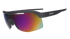 goodr bolt g all gender sunglasses for active wear, black with mirrored reflective lenses