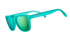 goodr og turquoise sunglasses with green lenses