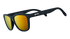 amber lens sunglasses with black frames, unisex sunglasses for running on a white background