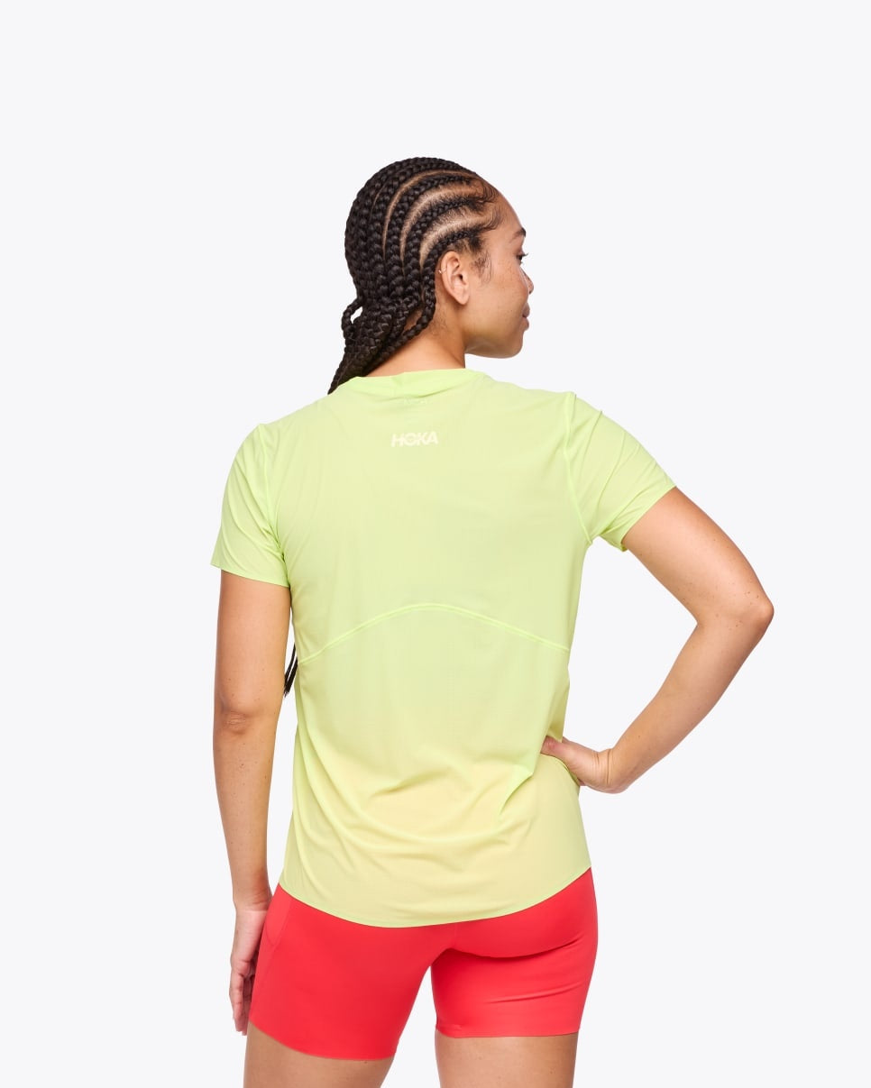 HOKA Airolite Run Short Sleeve T-Shirt Women's Colour Lettuce