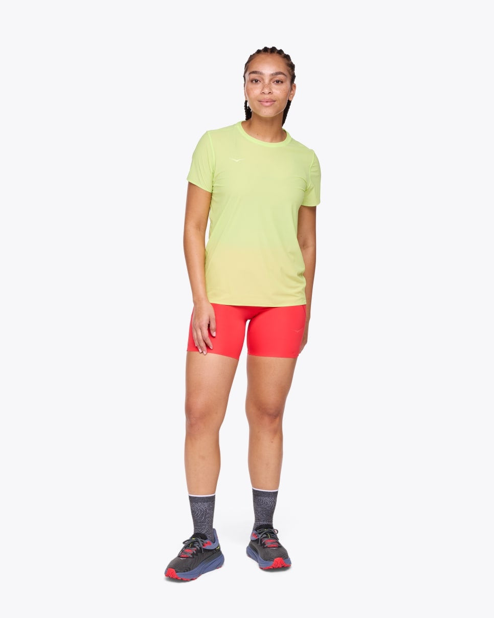HOKA Airolite Run Short Sleeve T-Shirt Women's Colour Lettuce