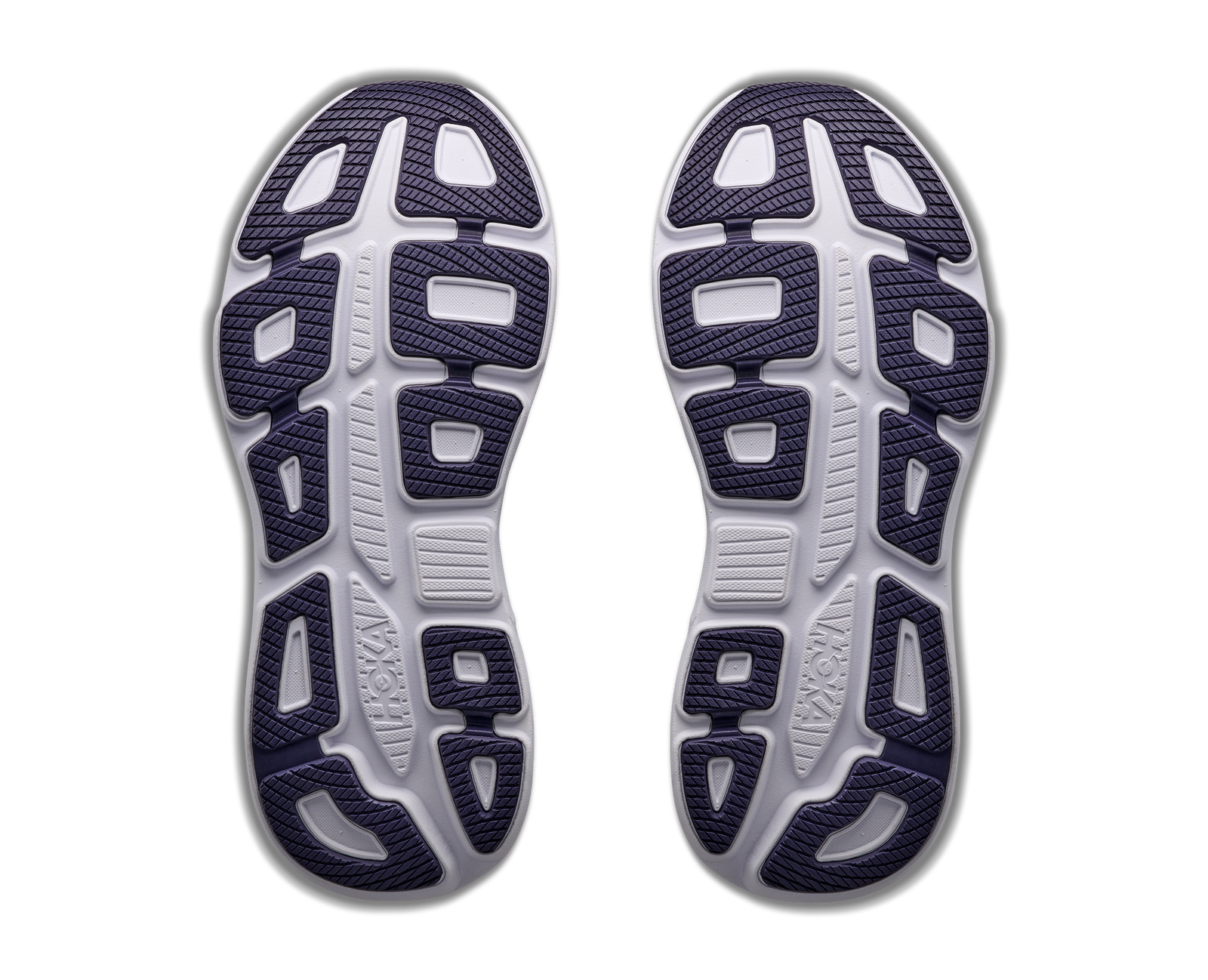 hoka bondi 9 mens, extra cushioned road running and walking shoe, grey with black details, picture of shoe on white background 