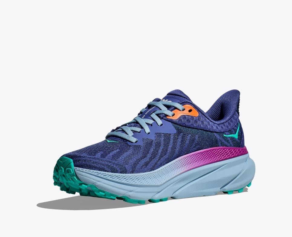 Hoka Challenger 7 for Women Evening Sky Drizzle Colour front toe