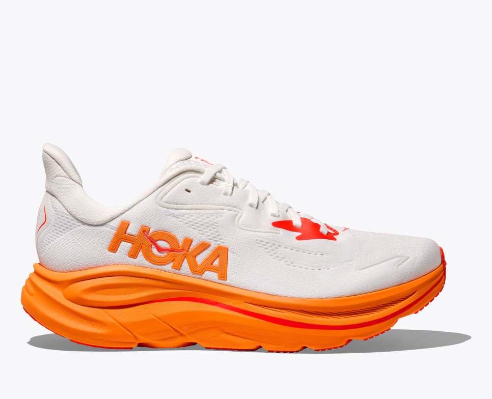 Hoka Clifton 10 For Women Frost Orange White Colour