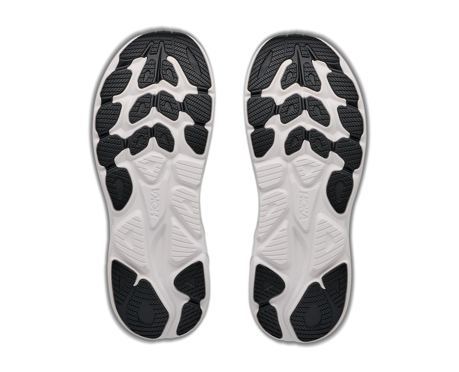 hoka clifton 11 for men, lightweight cushioned road running and walking shoes, white and black sole of shoes 