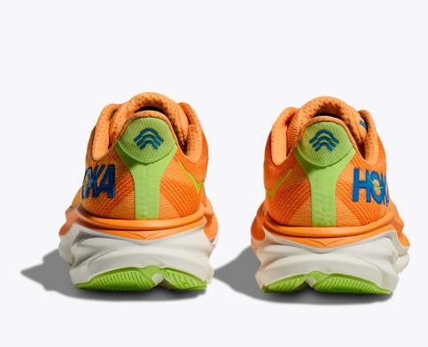 hoka clifton 9 wide for men solar flare lettuce heels