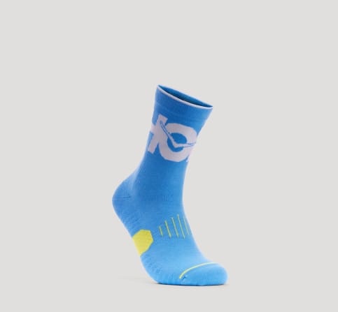 hoka crew run sock front