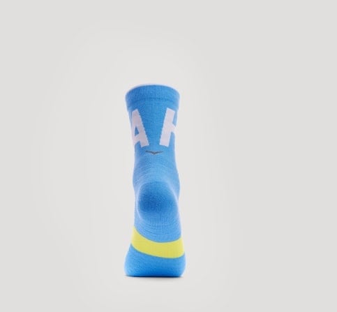 hoka crew sock heel straight