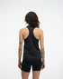 hoka everyrun womens tank in black. The  ultralight tank is tuned for daily training with comfort-first design details. Cut from our breathable, quick-dry FlyLite™ material, the slim-fit silhouette wicks sweat to keep you dry from first mile to last.